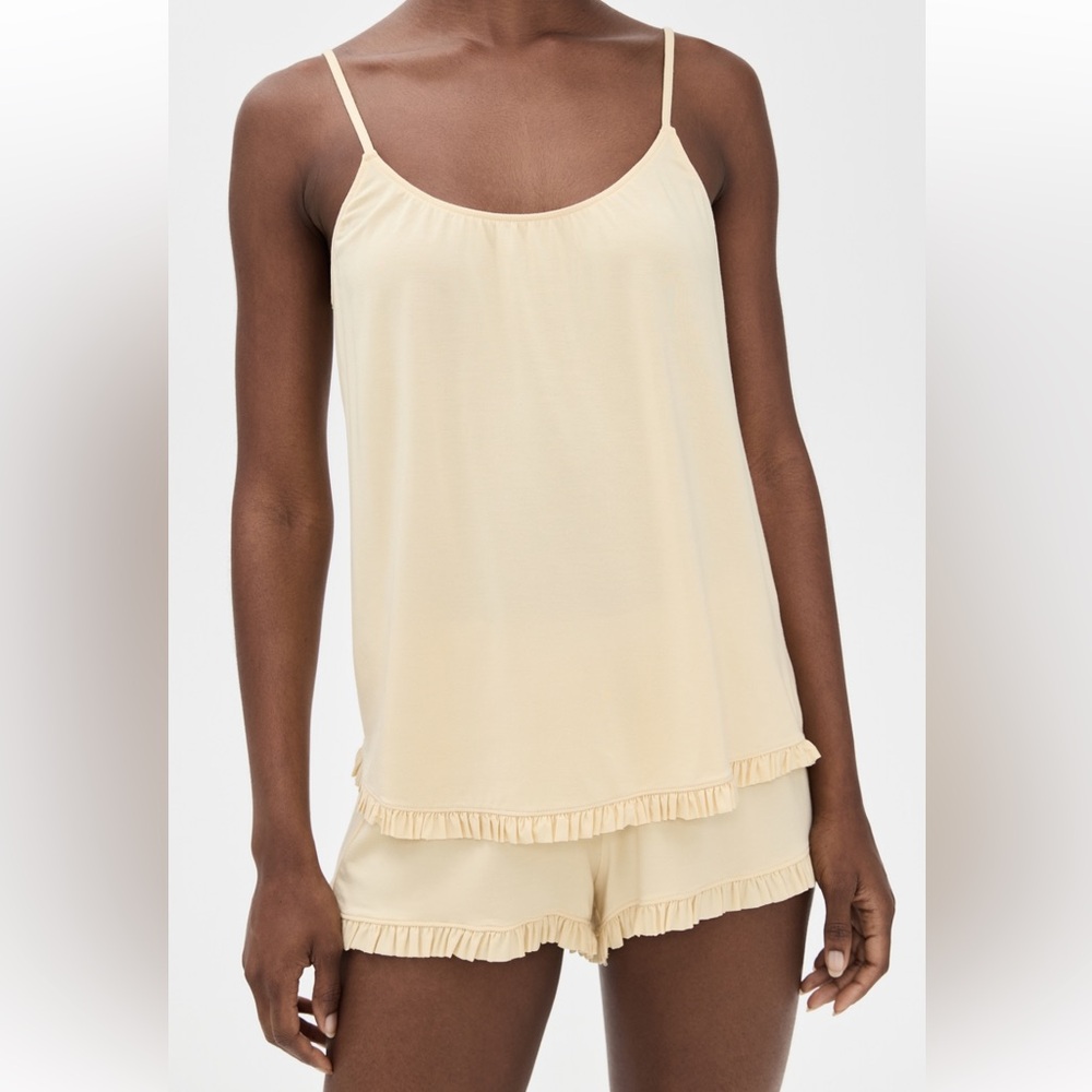 Eberjey Gisele The Cami Short Pajama Set Light Yellow